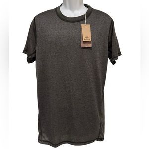 Prana Men's Crux Performance Crew Tee T Shirt in Gray NWT‎ Size Large